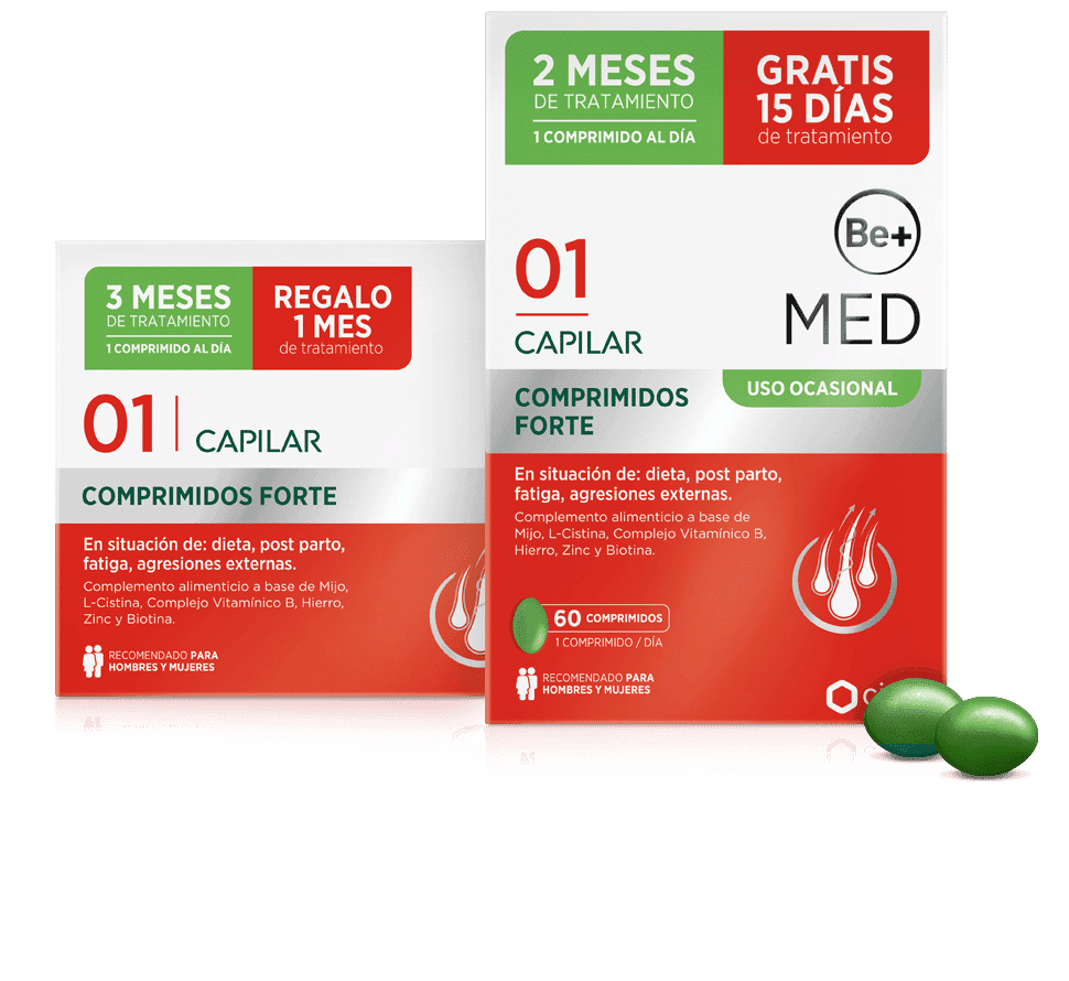 Be+ Med Capilar Anticaída Uso Ocasional Forte 60 comprimidos