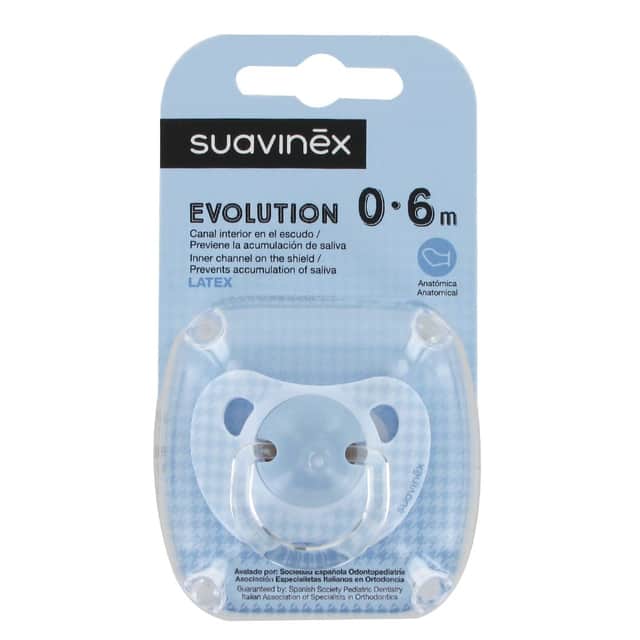 Suavinex Evolution Chupete Anatómico Azul 0-6 Meses