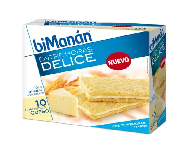 biManán Delice Crackers Queso 10 unidades