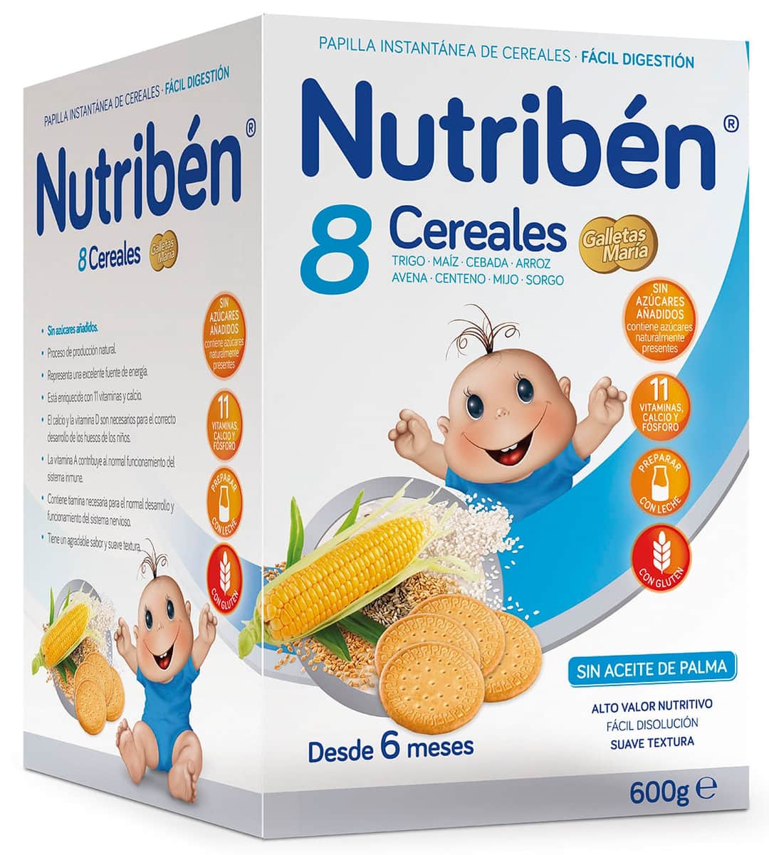 Nutribén 8 Cereales Galletas María 600g