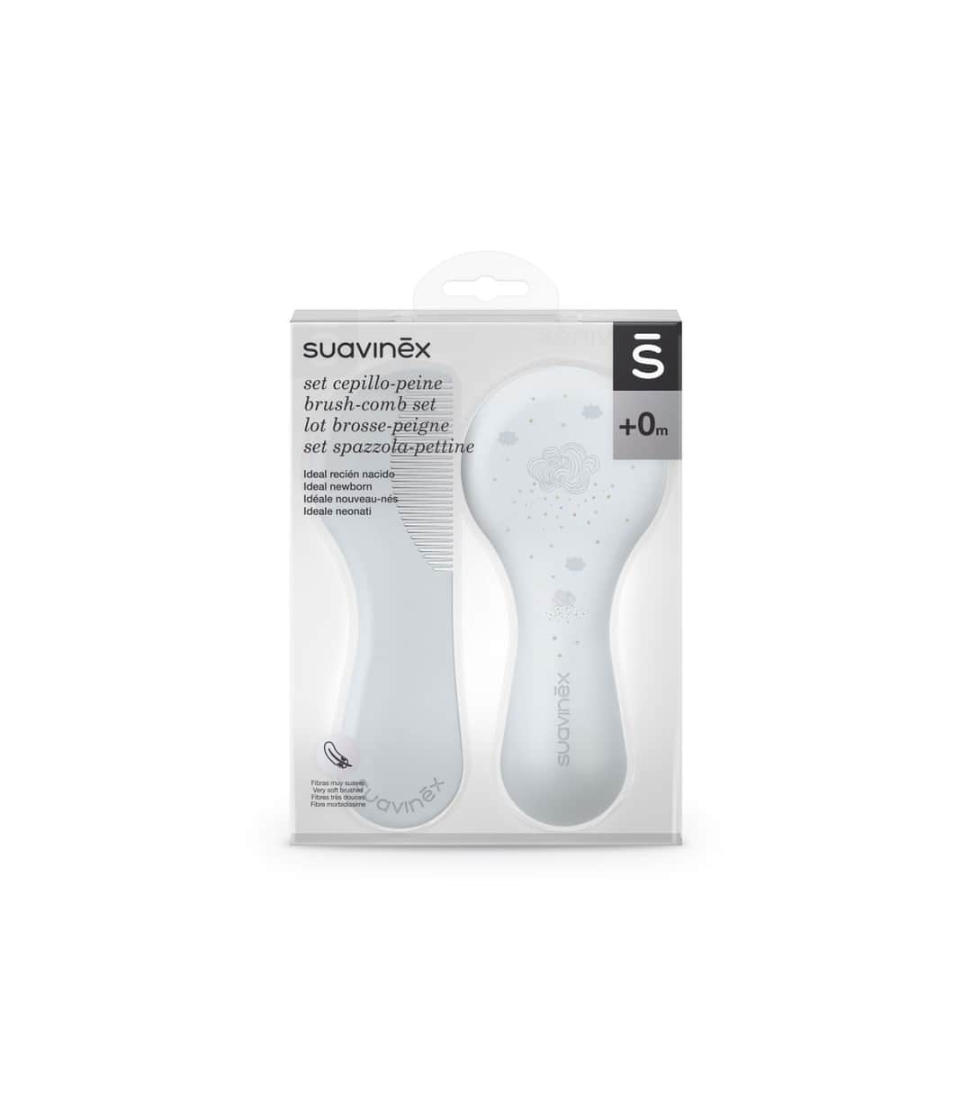 Suavinex Set Cepillo-Peine Azul +0 Meses