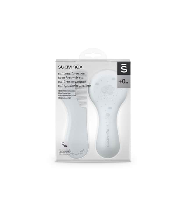 Suavinex Set Cepillo-Peine Azul +0 Meses