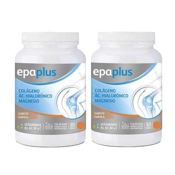 Epaplus Colágeno Magnesio sabor vainilla - Huesos y articulaciones pack duo