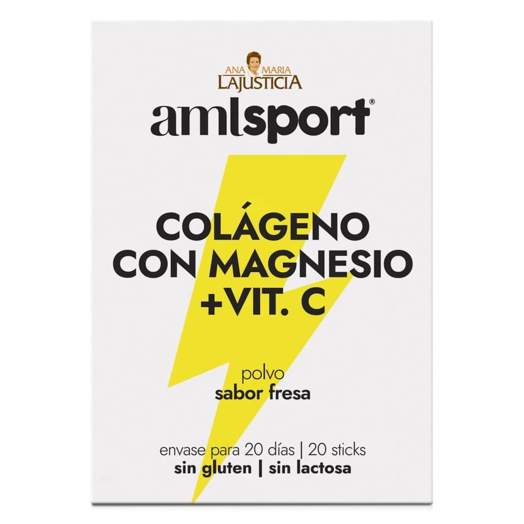 Ana María Lajusticia Colágeno con magnesio + vitamina C sabor fresa 20 sticks