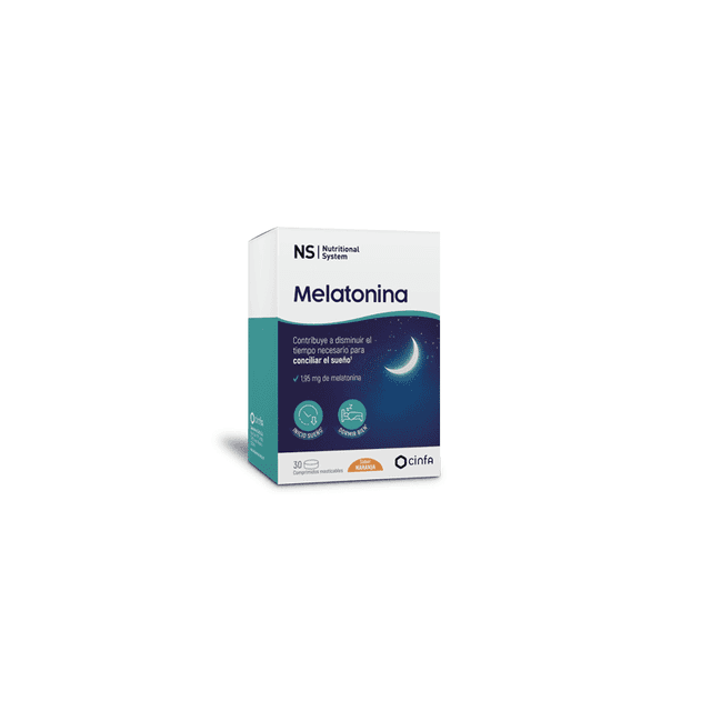 NS Melatonina 1.95mg, 30 Comprimidos Masticables