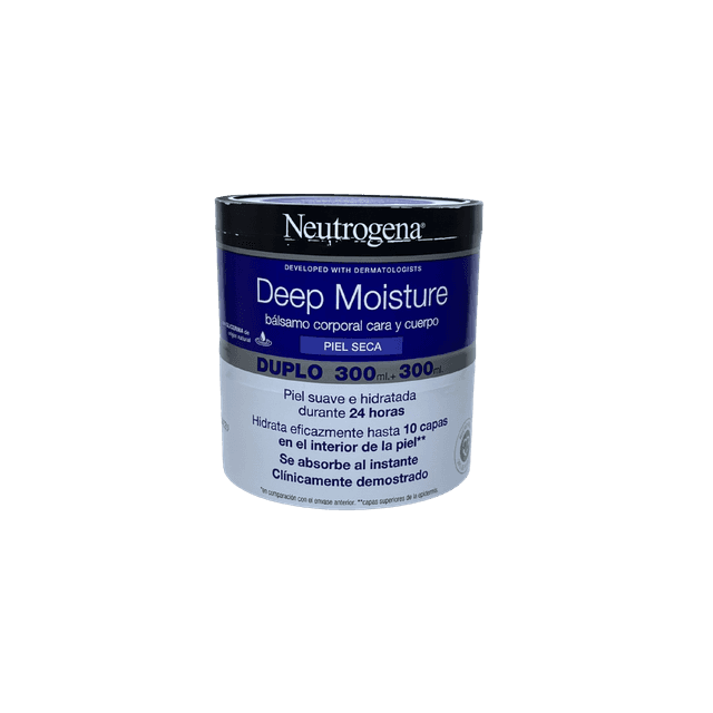 Neutrogena Deep Moisture Bálsamo Corporal Cara y Cuerpo 2x300ml