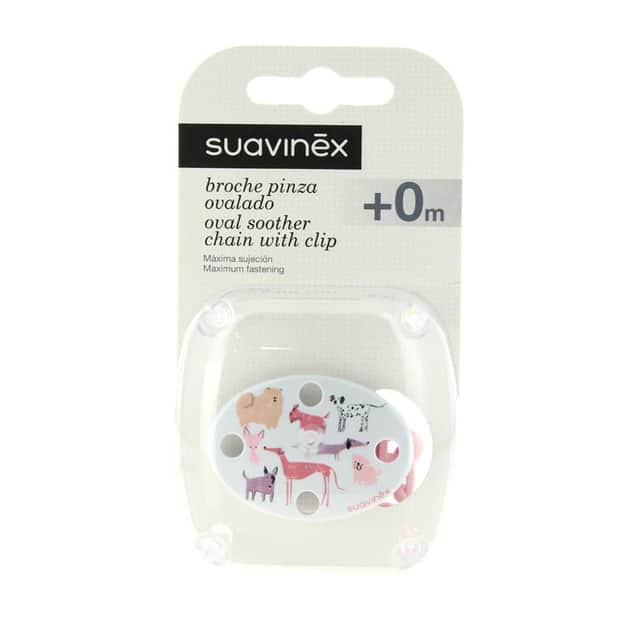 Suavinex Broche Pinza Ovalado +0 Meses