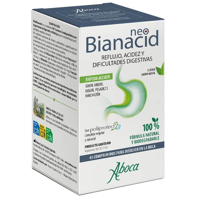 Aboca NeoBianacid Sabor Menta 45 comprimidos