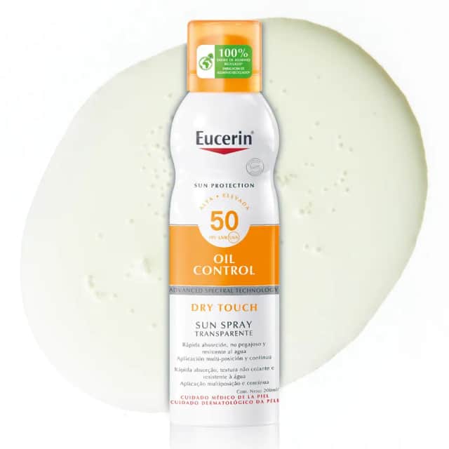 Eucerin Sun Spray Transparente Toque Seco FPS 50 200ml