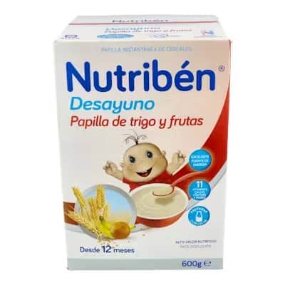 Nutribén Desayuno Papilla Trigo y Frutas 600g