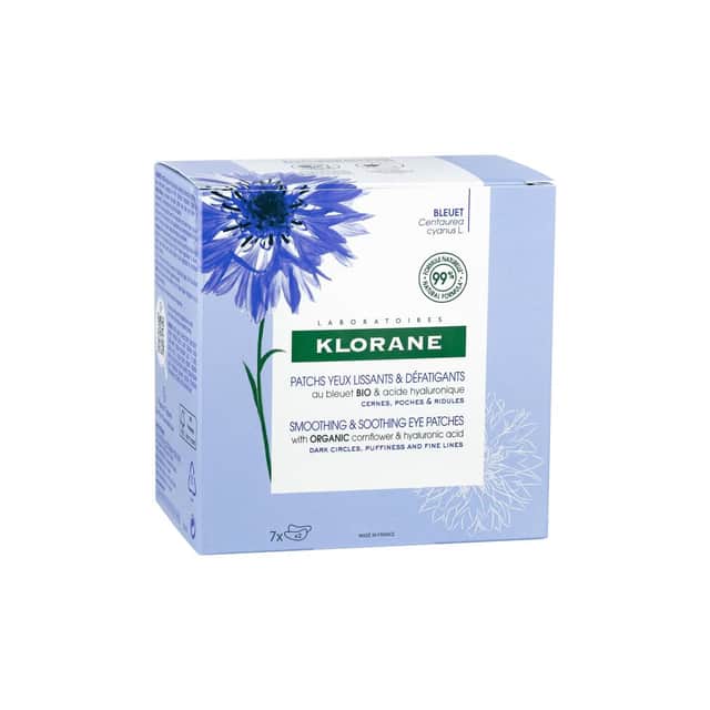 Klorane Parches Alisantes al Aciano BIO y Ácido Hialurónico 7 sobres (14 parches)