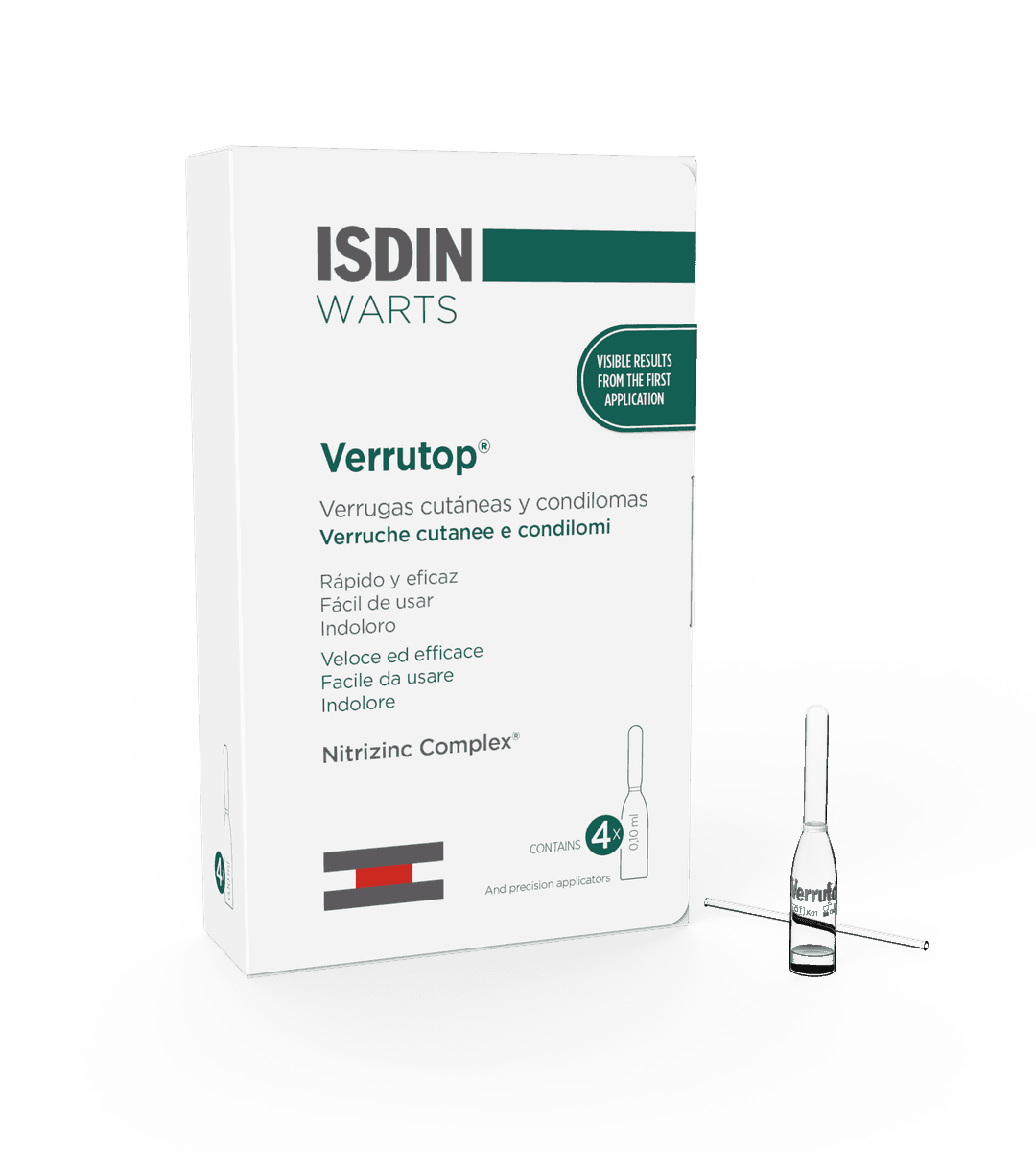 Isdin Verrutop 4 ampollas 0,10 ml