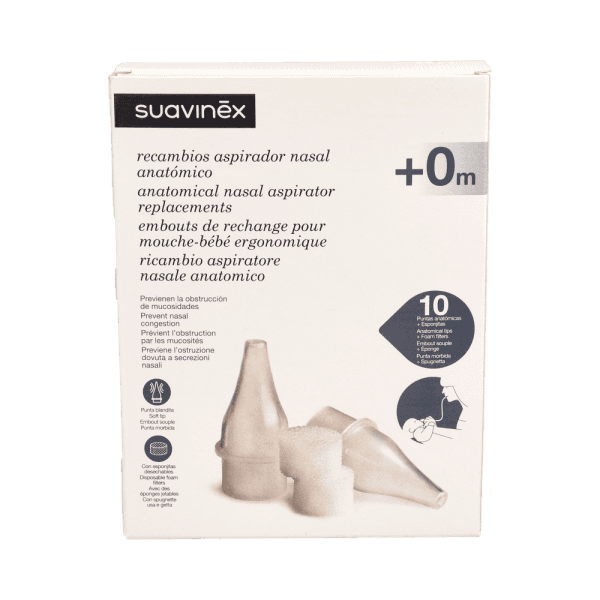 Suavinex Recambios Aspirador Nasal Anatómico 10 Unidades +0 Meses