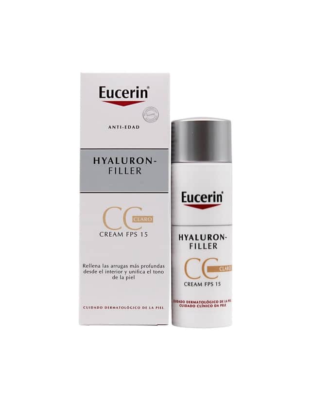 Eucerin Hyaluron-Filler Crema CC FPS 15 con color tono claro 50ml