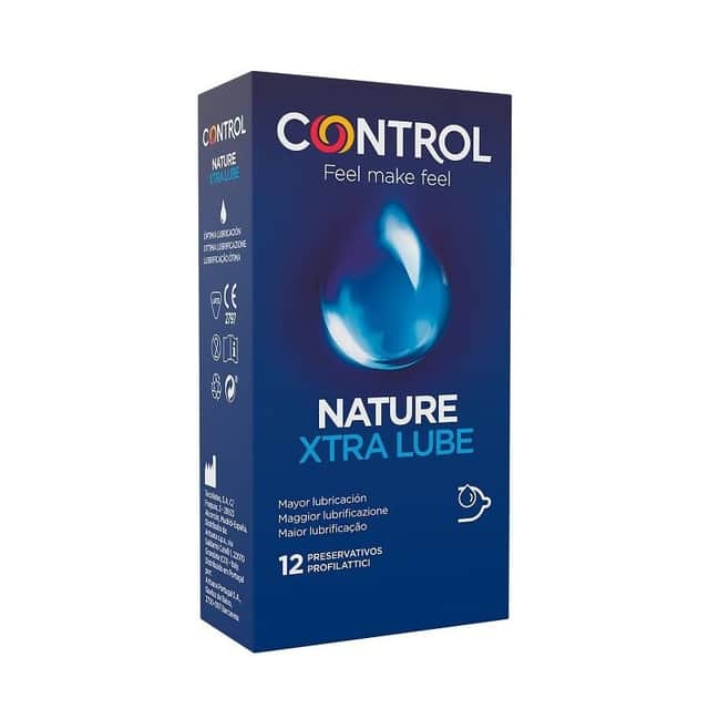 Control Nature Extra Lube Preservativos 12 unidades