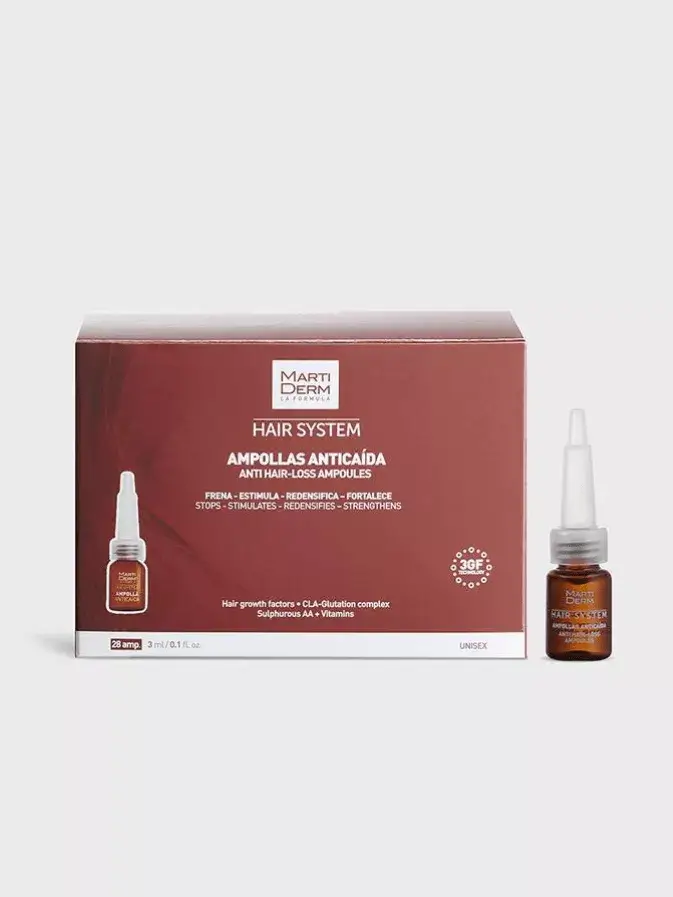 Martiderm Hair System 3Gf 28 Amp | Anticaída Intensivo