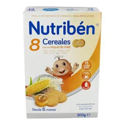 Nutriben 8 Cereales Miel Galletas María 300g