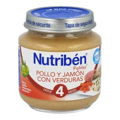 Nutribén Potito Pollo y Jamón con Verduras 130g