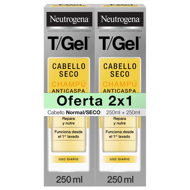 Neutrogena T/Gel Champú Anticaspa Repara y Nutre 2x250ml