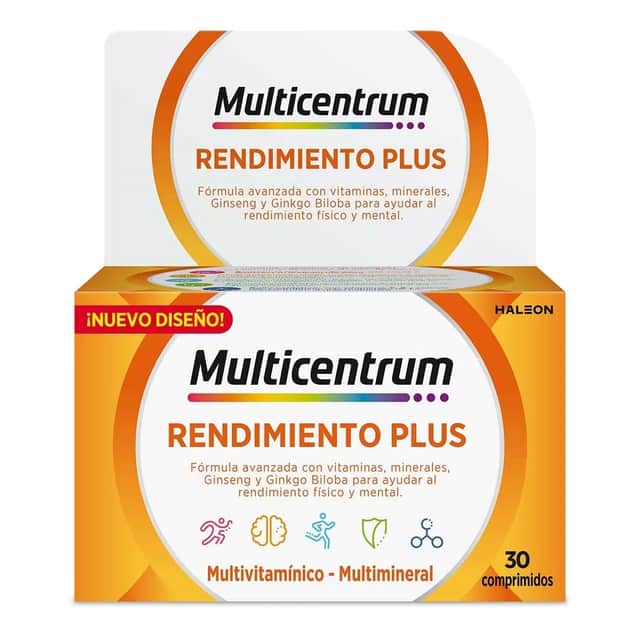 Multicentrum Rendimiento Plus 30 comprimidos