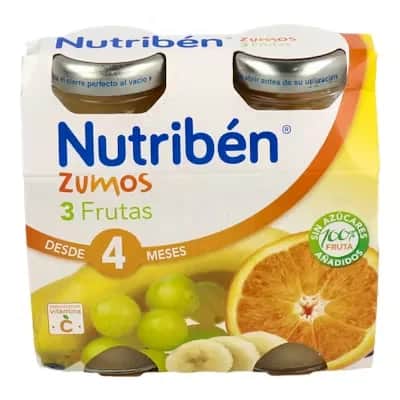 Nutriben Zumos 3 Frutas 2x130ml