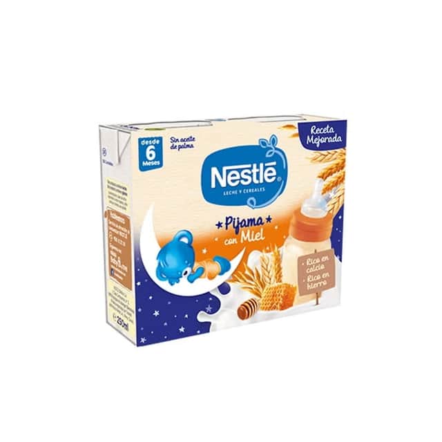 Nestlé Leche y Cereales Pijama Miel 2x250ml