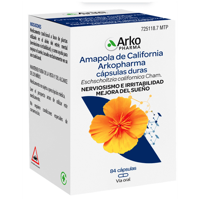 Arkopharma Amapola de california 300mg 84 cápsulas