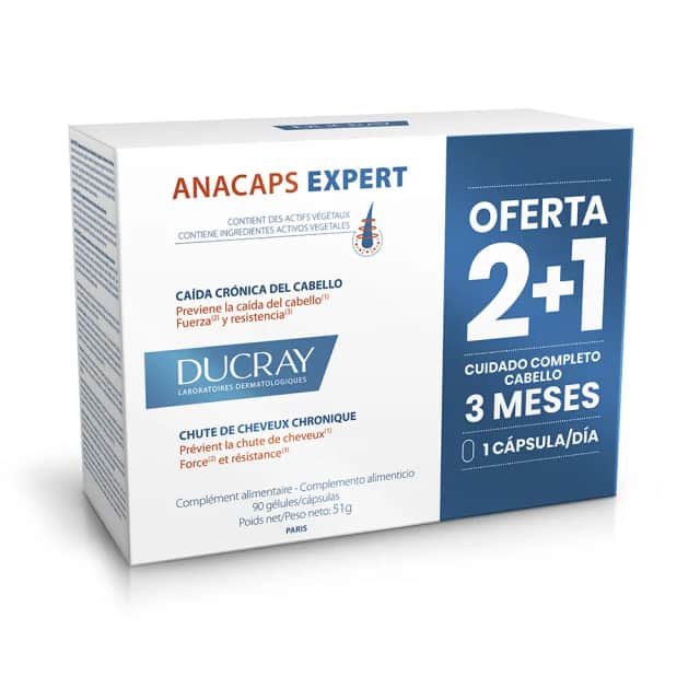 Ducray Anacaps Expert 90 Caps - Cabello y uñas