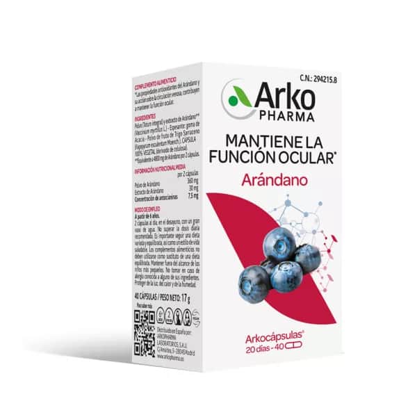 Arkopharma Arkocapsulas Arándano Bio 40 cápsulas
