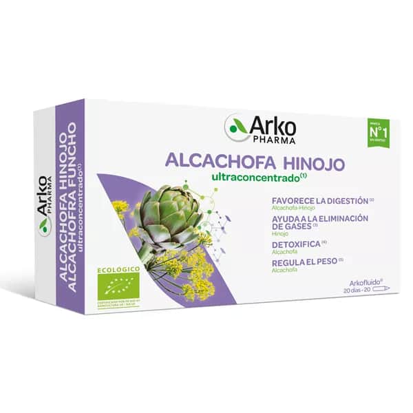Arkopharma Arkofluido Alcachofa Hinojo Bio 20 ampollas 15ml