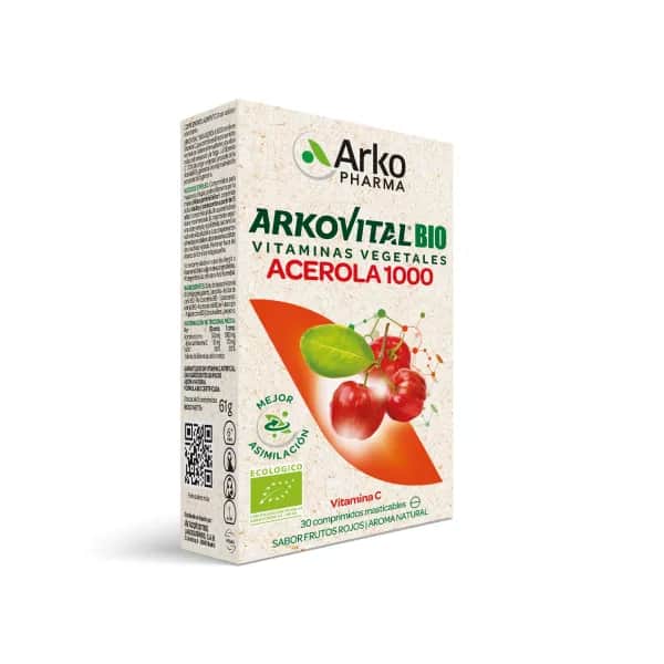 Arkopharma Arkovital Acerola 1000 Vitamina C 30 comprimidos