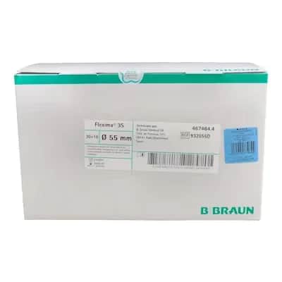 Bolsas de ileostomía, sistema de doble placa con cierre especial Flexima 3S Ileo Maxi transparente (55 mm, 30 + 10 unidades)