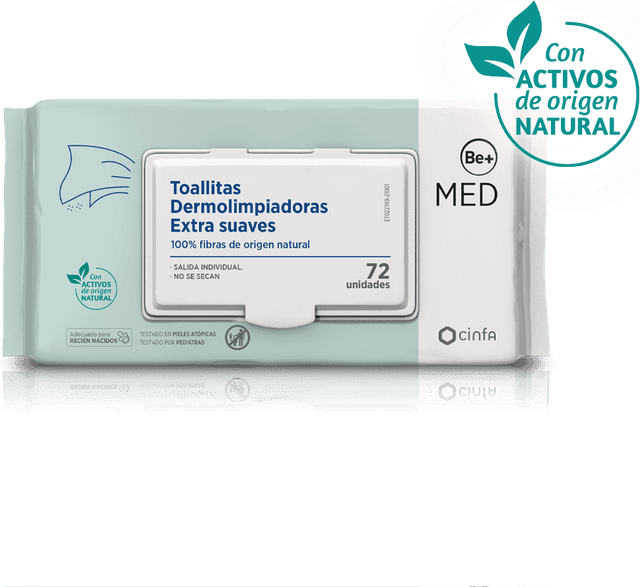 Be+ Med Pediatrics Toallitas Dermolimpiadoras 72 uds