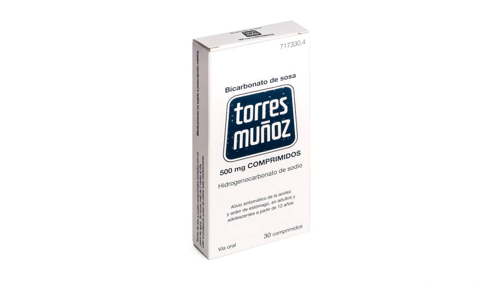 Bicarbonato de Sosa Torres Muñoz 500mg 30 Comprimidos