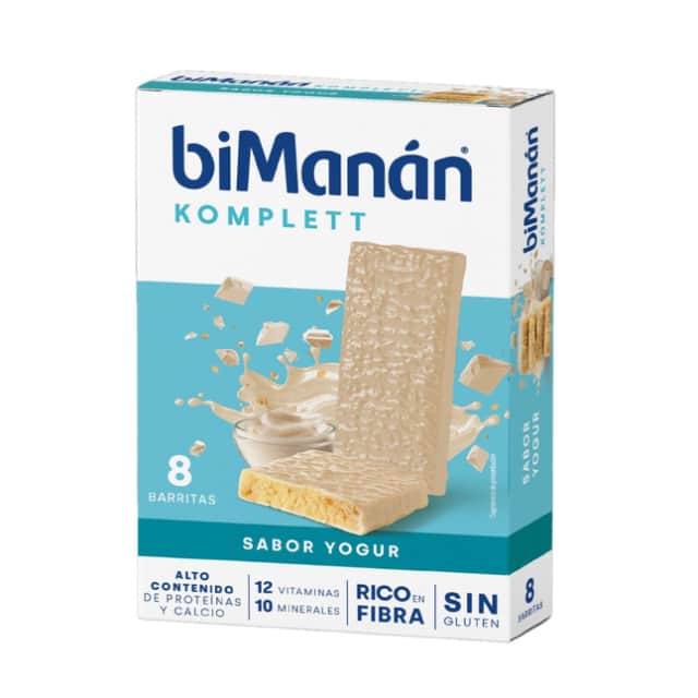 biManán Komplett Barritas sabor Yogur 8 unidades