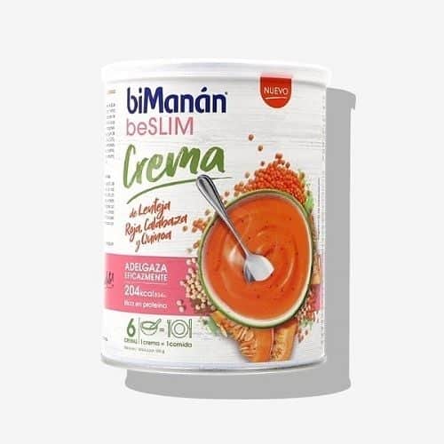 biManán BeSlim Crema Lenteja Roja Calabaza y Quinoa 318g