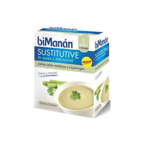 biManán Sustitutive Crema de Verduras y Espárragos 330g