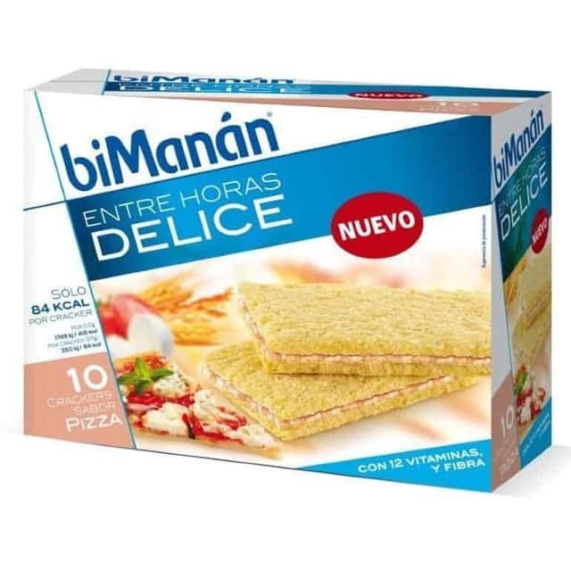 biManán Delice Crackers Sabor Pizza 10 unidades