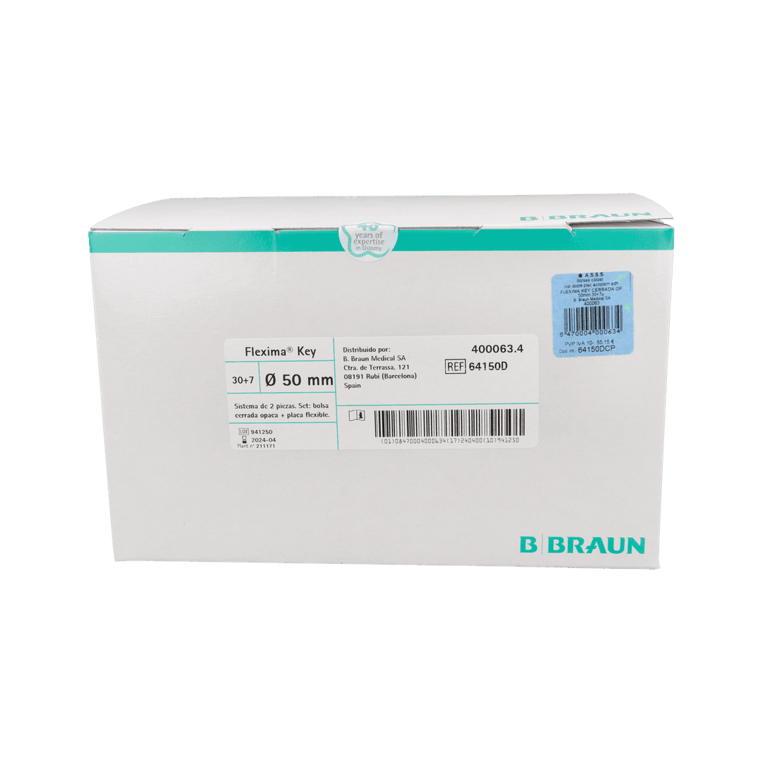 B. Braun Bolsa Flexima Key Cerrada Opaca 50 mm 30 unidades