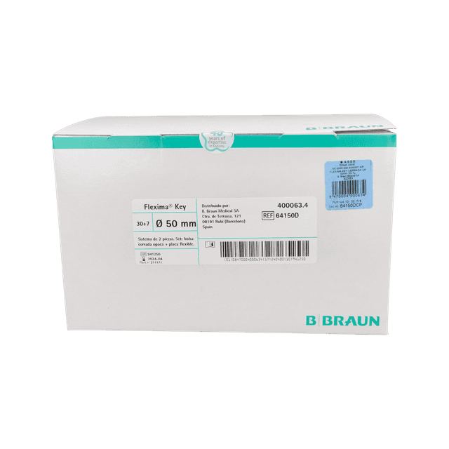B. Braun Bolsa Flexima Key Cerrada Opaca 50 mm 30 unidades