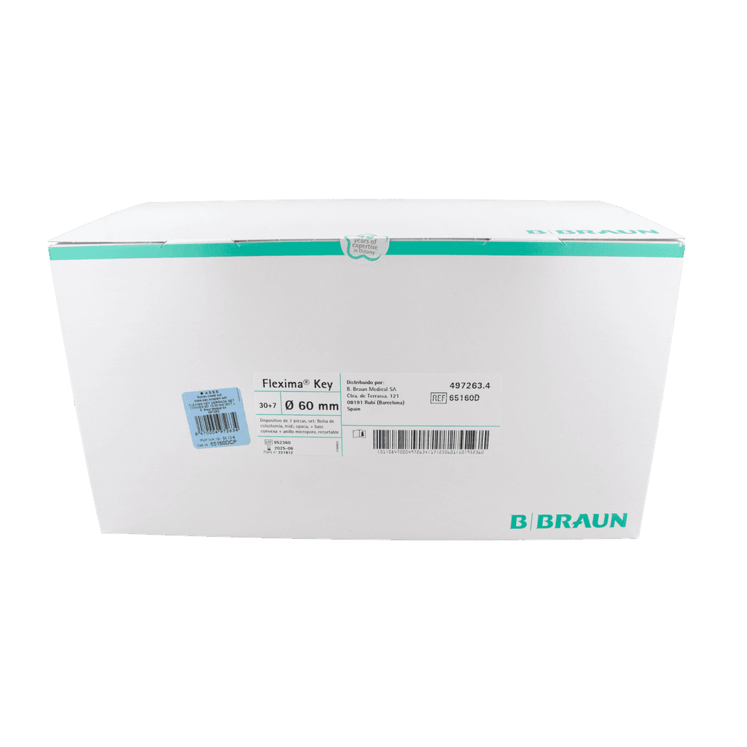 B. Braun Set Flexima Key Convex Bolsa Cerrada Opaca 60 mm (15-35 mm) 30 + 7 unidades
