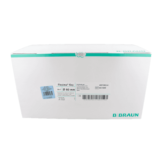 B. Braun Set Flexima Key Convex Bolsa Cerrada Opaca 60 mm (15-35 mm) 30 + 7 unidades