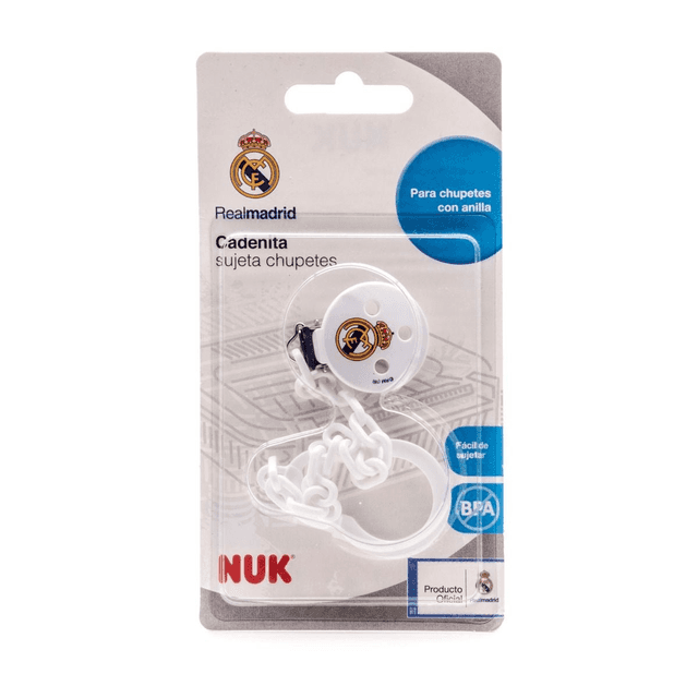 Nuk Real Madrid Cadenita Sujeta Chupetes 1 unidad