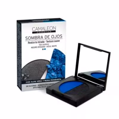 Camaleon Cosmetics Paleta Sombra de Ojos Negro y Azul