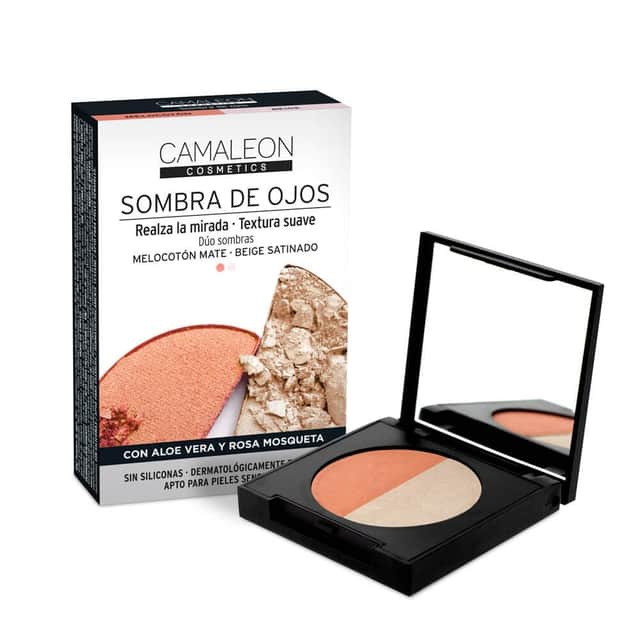 Camaleon Cosmetics Paleta Sombra de Ojos Melocotón y Beige