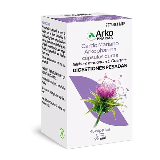 Arkopharma Cardo mariano 390 mg 45 cápsulas