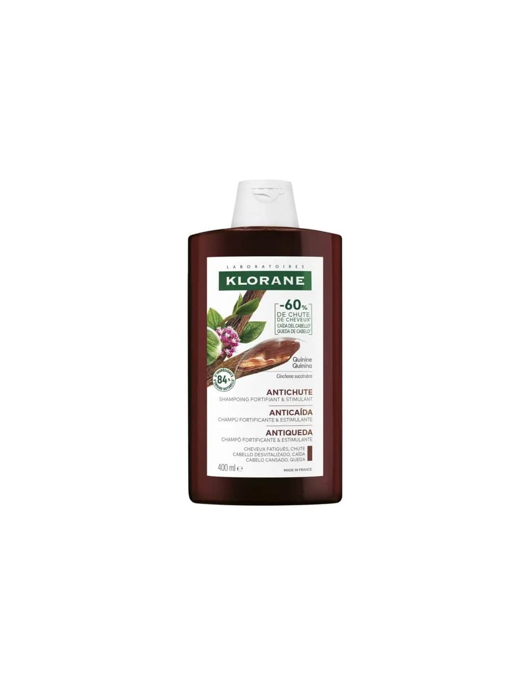 Klorane Champú Quinina Anticaída 400ml
