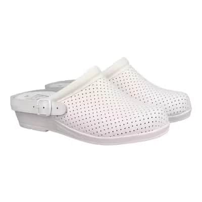 Hankshoes Zueco Confort Blanco Talla 37 1 unidad