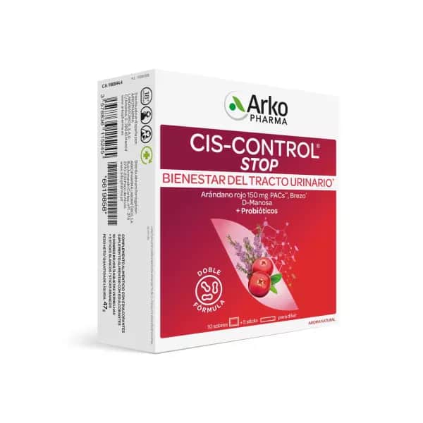Arkopharma Control Stop 10 sobres 4g + 5 sticks 1,5g