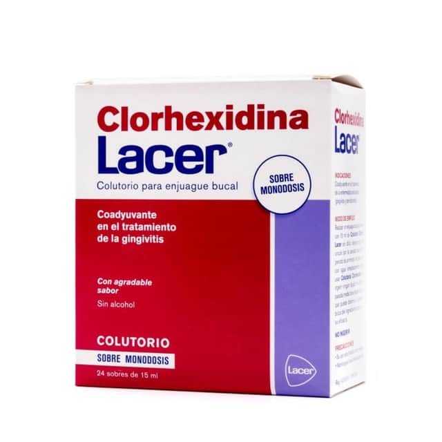 Lacer Clorhexidina Colutorio 24 Sobres Monodosis 15ml